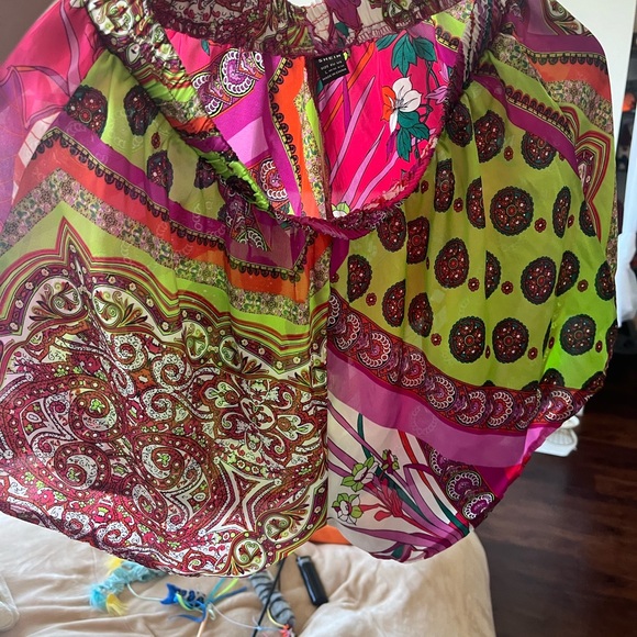 SHEIN Multicolor Paisley Women Shorts - Picture 2 of 4